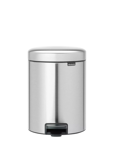 سلة مهملات بدواسة Brabantia newIcon مقاومة لبصمات الأصابع، فولاذ غير لامع، سعة 5 لتر من John Lewis - اشترِ عبر الإنترنت من McGrocer