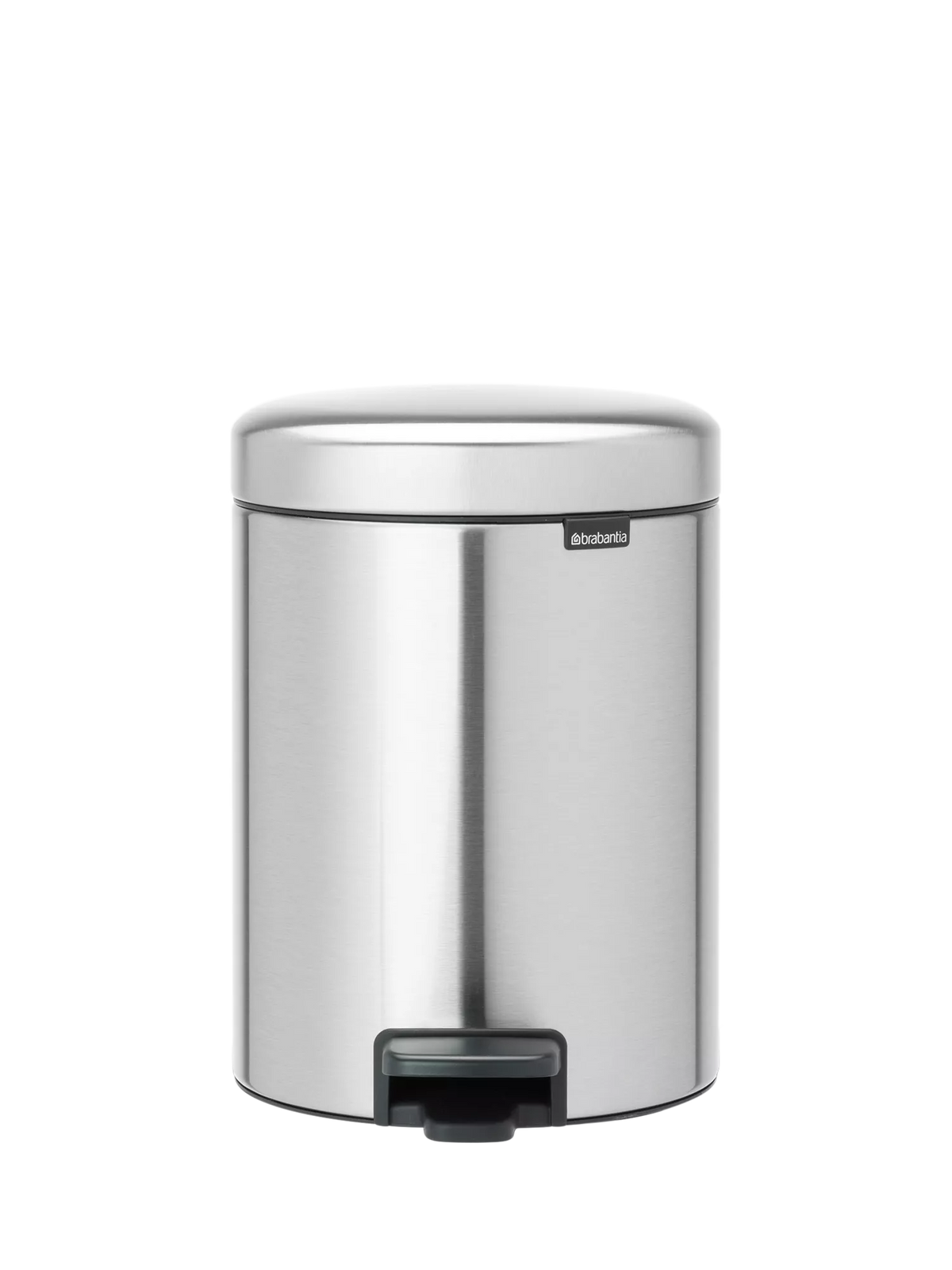 Brabantia newIcon fingerprint proof pedal bin in Matt Steel 5L - British product
