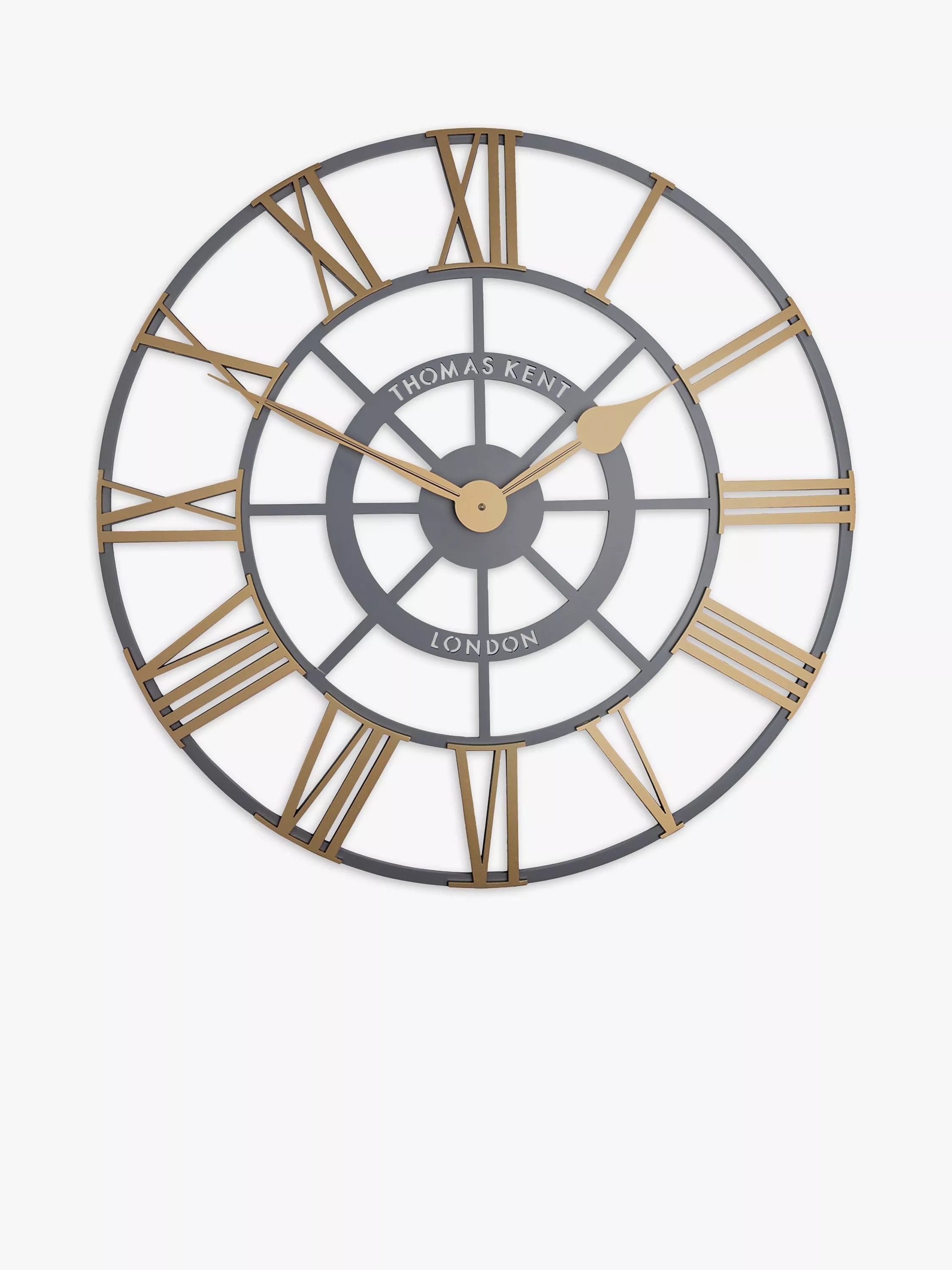 Thomas Kent Evening Star skeleton wall clock 61cm, UK version