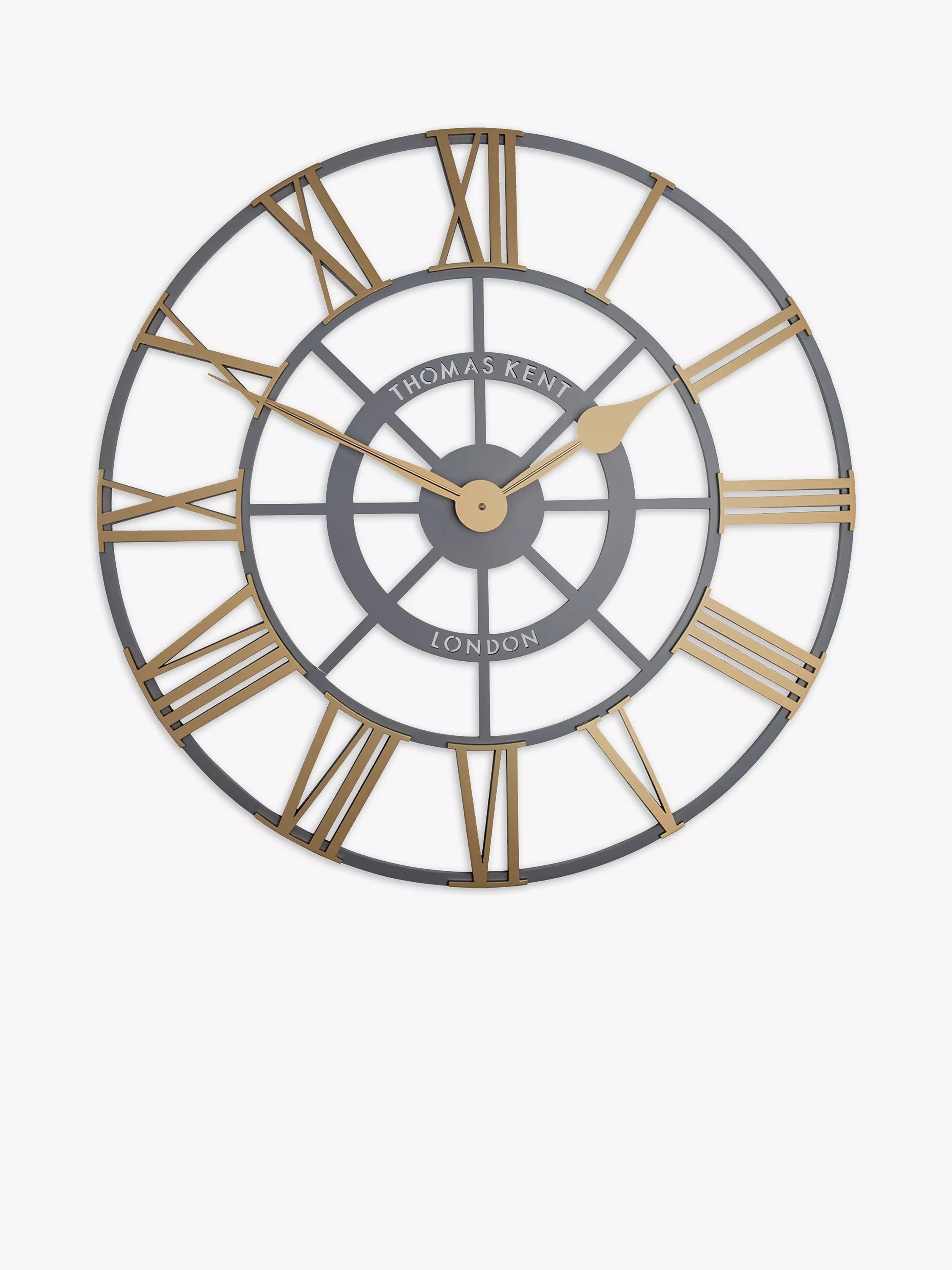 Thomas Kent Evening Star skeleton wall clock 61cm, UK version