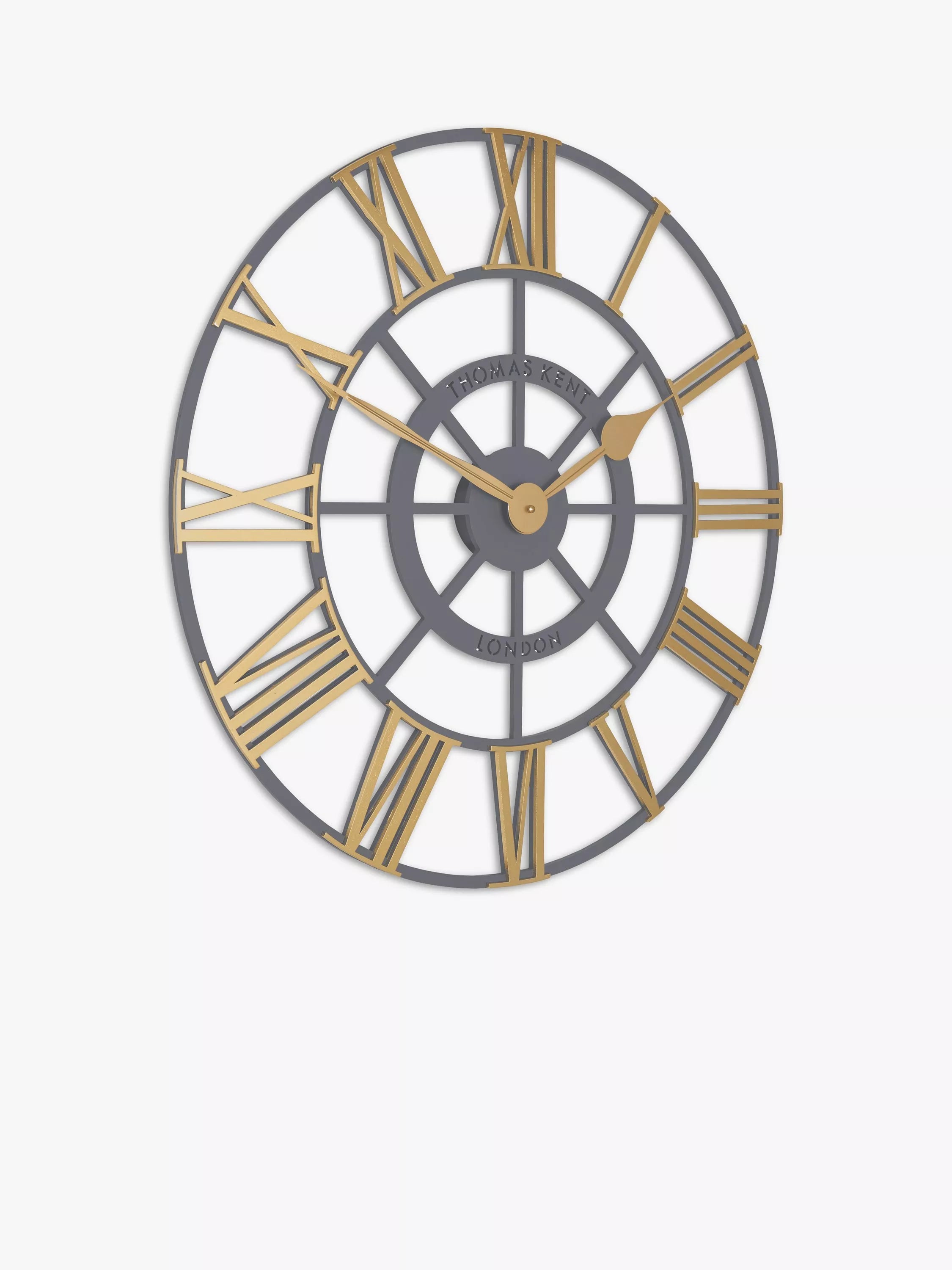 Thomas Kent Evening Star skeleton wall clock 61cm, UK version