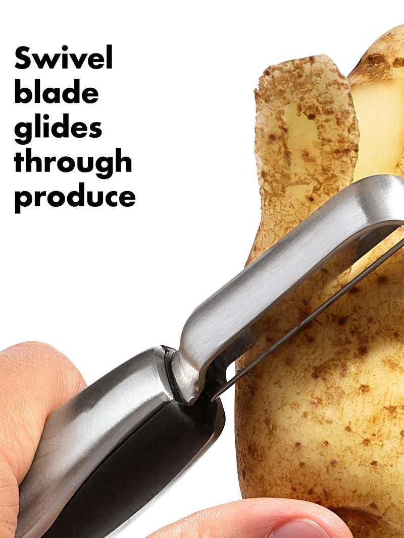 OXO Stainless Steel Swivel Peeler, imported from the UK