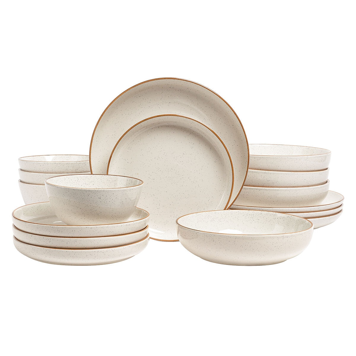 Over & Back stoneware set 16 piece two colours imported UK