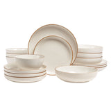 Over & Back stoneware set 16 piece two colours imported UK