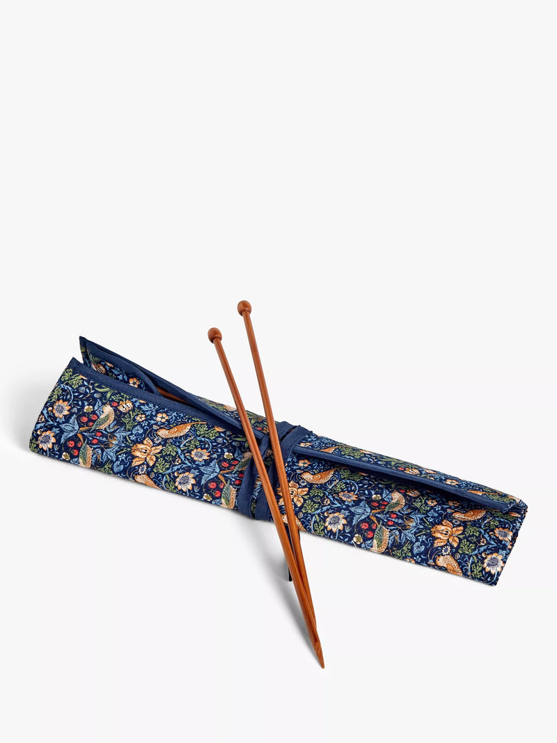 John Lewis Strawberry Thief knitting roll Navy, imported from the UK