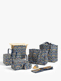 John Lewis William Morris Strawberry Thief drawstring craft bag navy, UK version