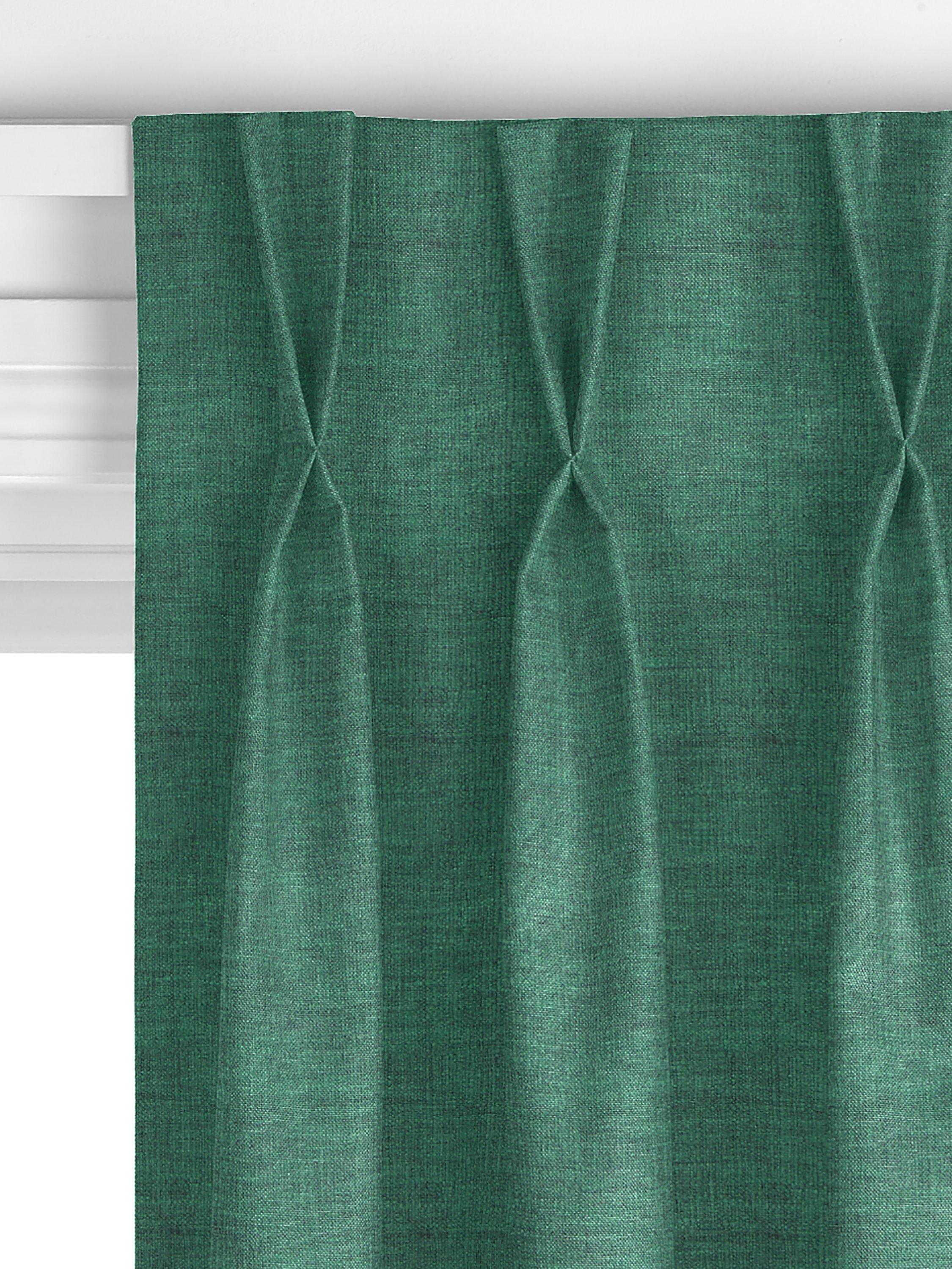 John Lewis cotton blend curtain fabric in Mallard (British brand)