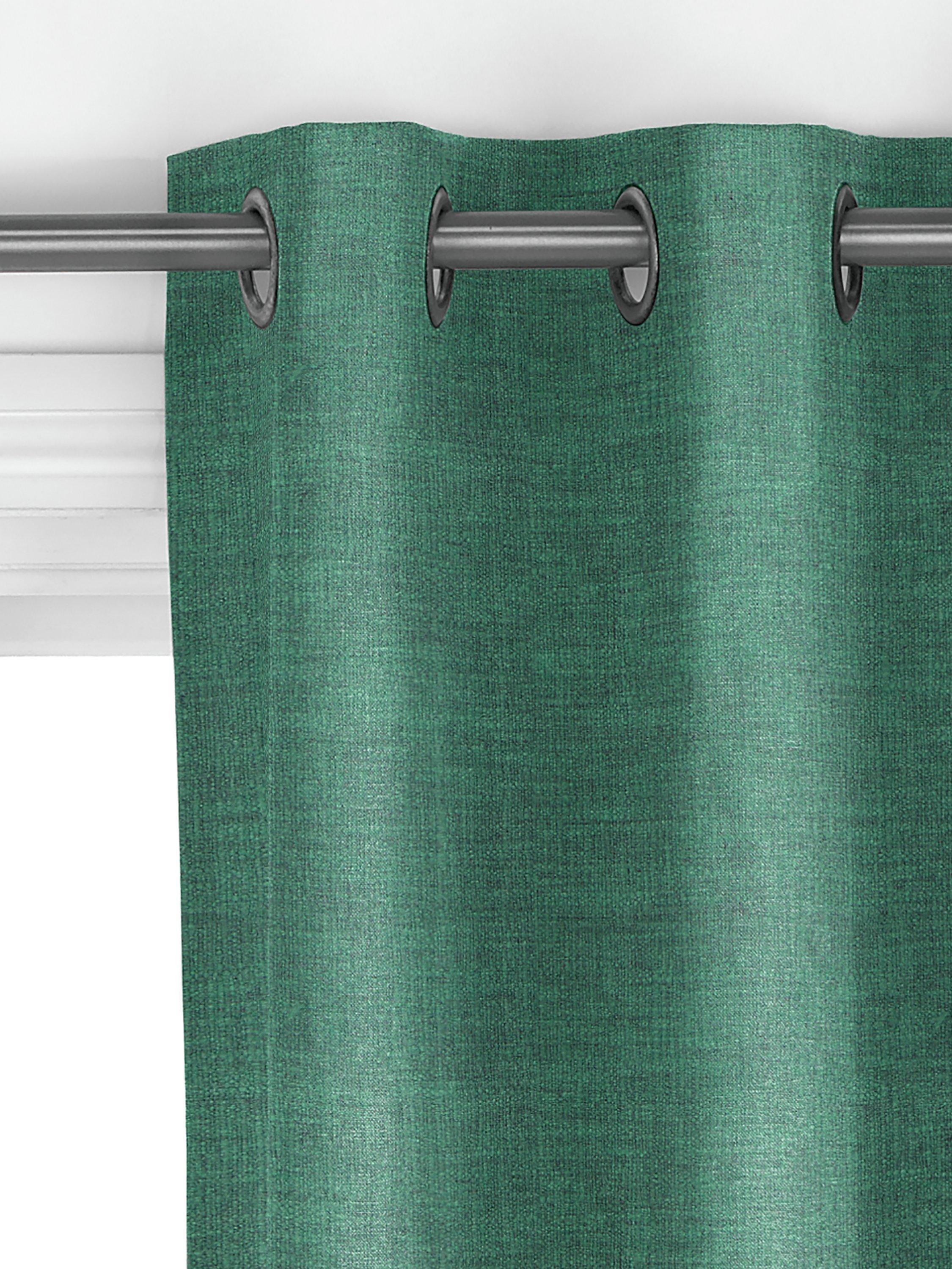 John Lewis cotton blend curtain fabric in Mallard (British brand)