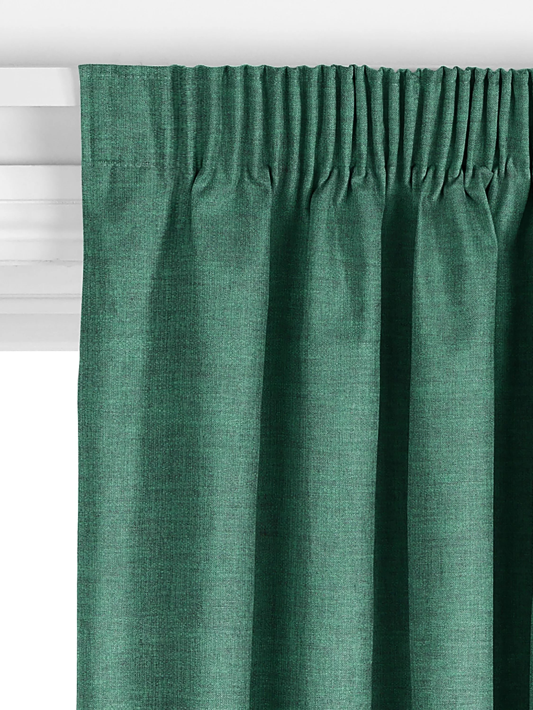 John Lewis cotton blend curtain fabric in Mallard (British brand)