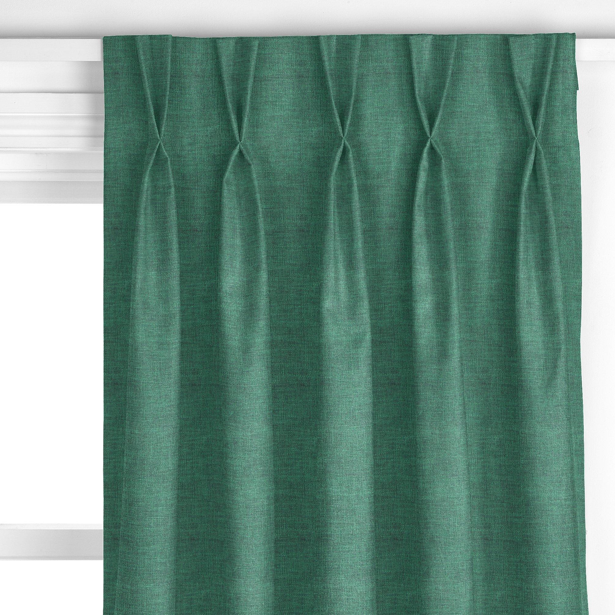 John Lewis cotton blend curtain fabric in Mallard (British brand)