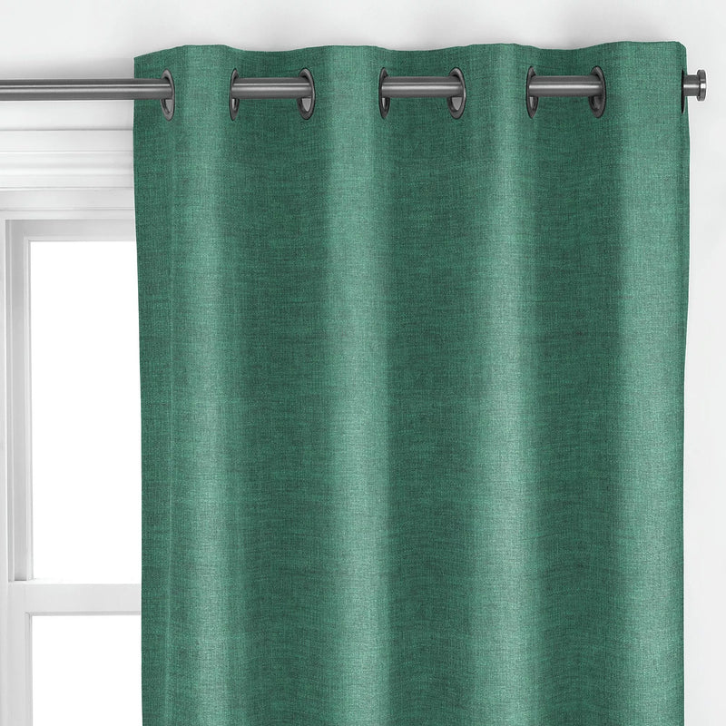 John Lewis cotton blend curtain fabric in Mallard (British brand)