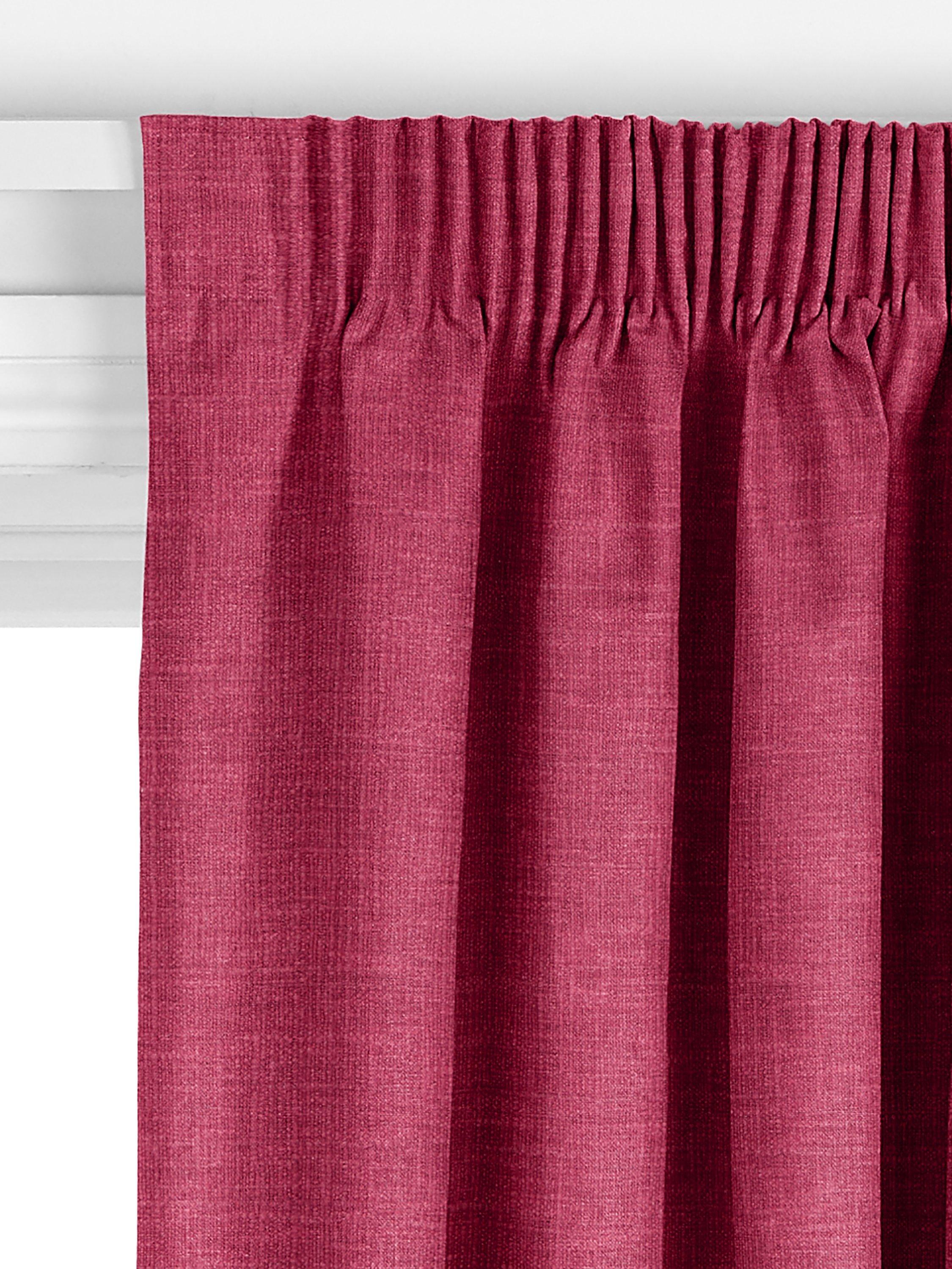 John Lewis made to measure curtains in raspberry, imported from the UK