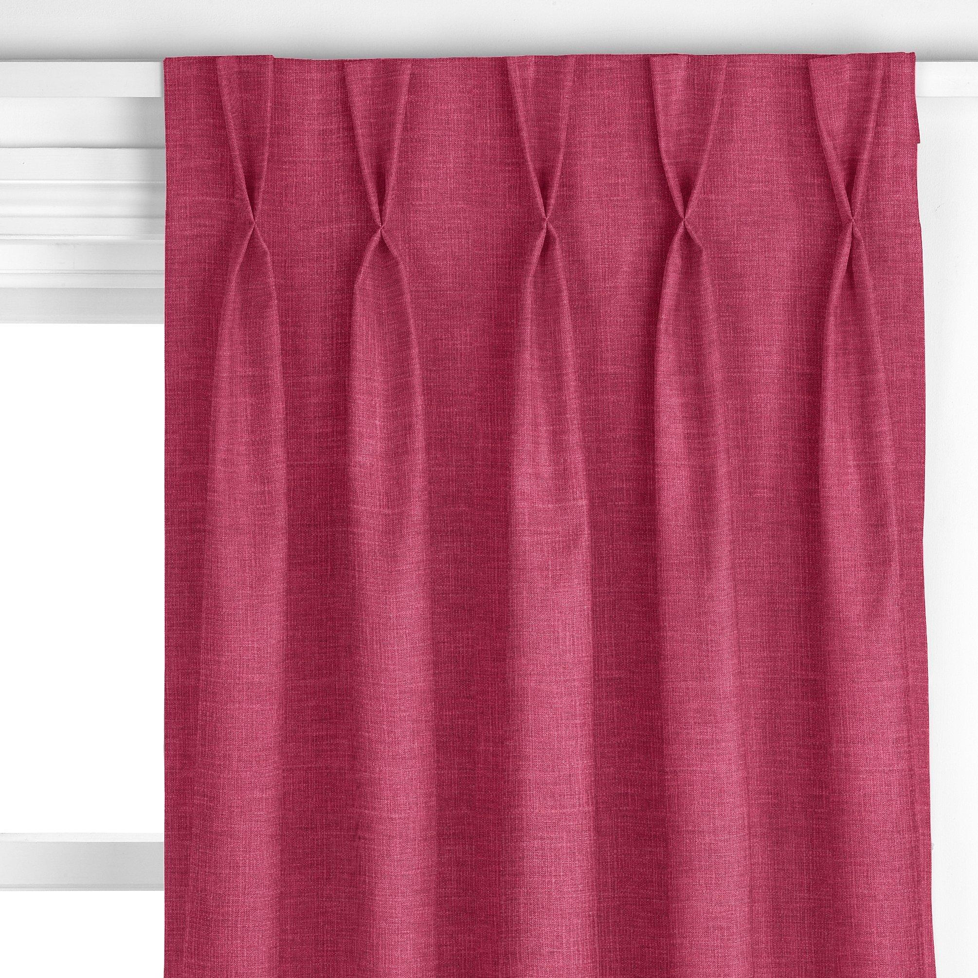 John Lewis made to measure curtains in raspberry, imported from the UK