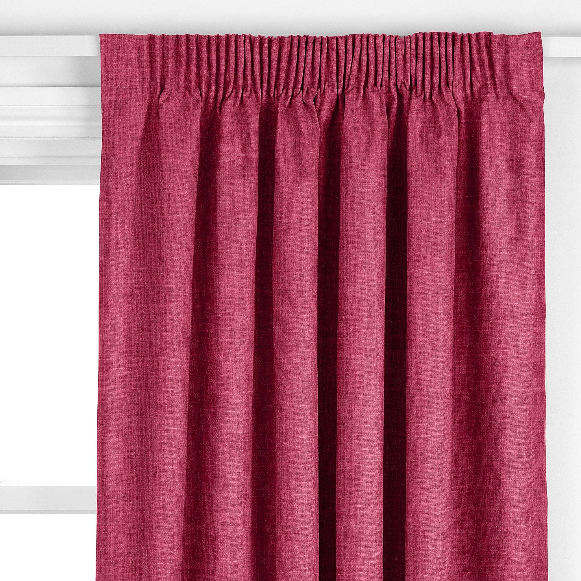 John Lewis made to measure curtains in raspberry, imported from the UK
