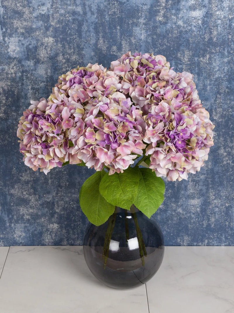 Floralsilk artificial hydrangea in pink - British product