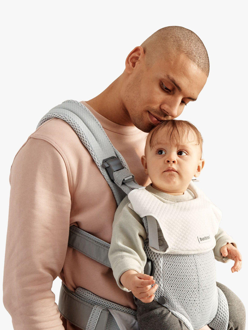 BabyBjörn Harmony Baby Carrier Teething Bib in White - British product