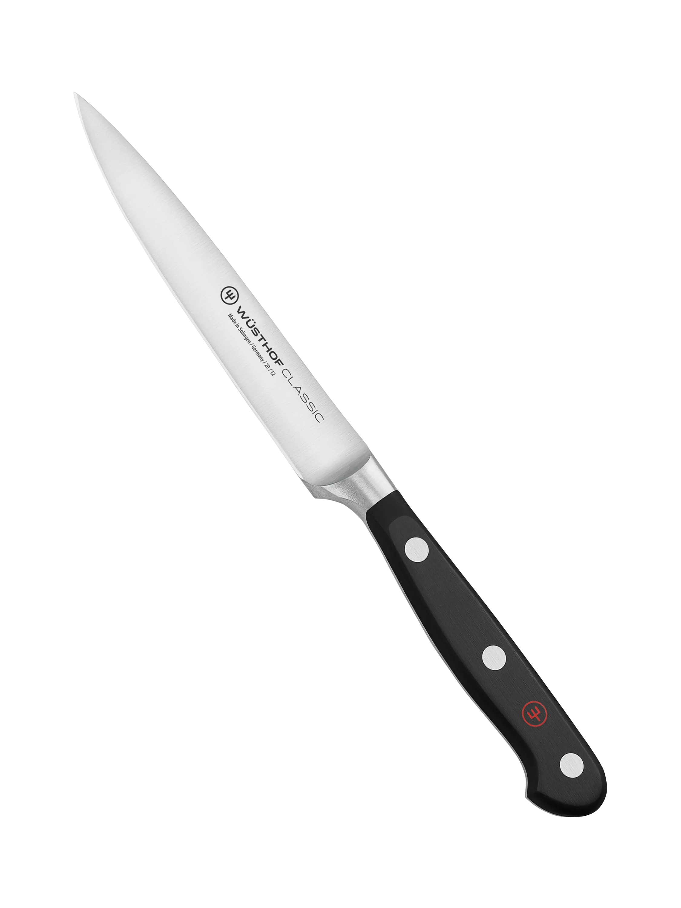WÜSTHOF 8-piece knife block set with five knives and honing steel (British brand)