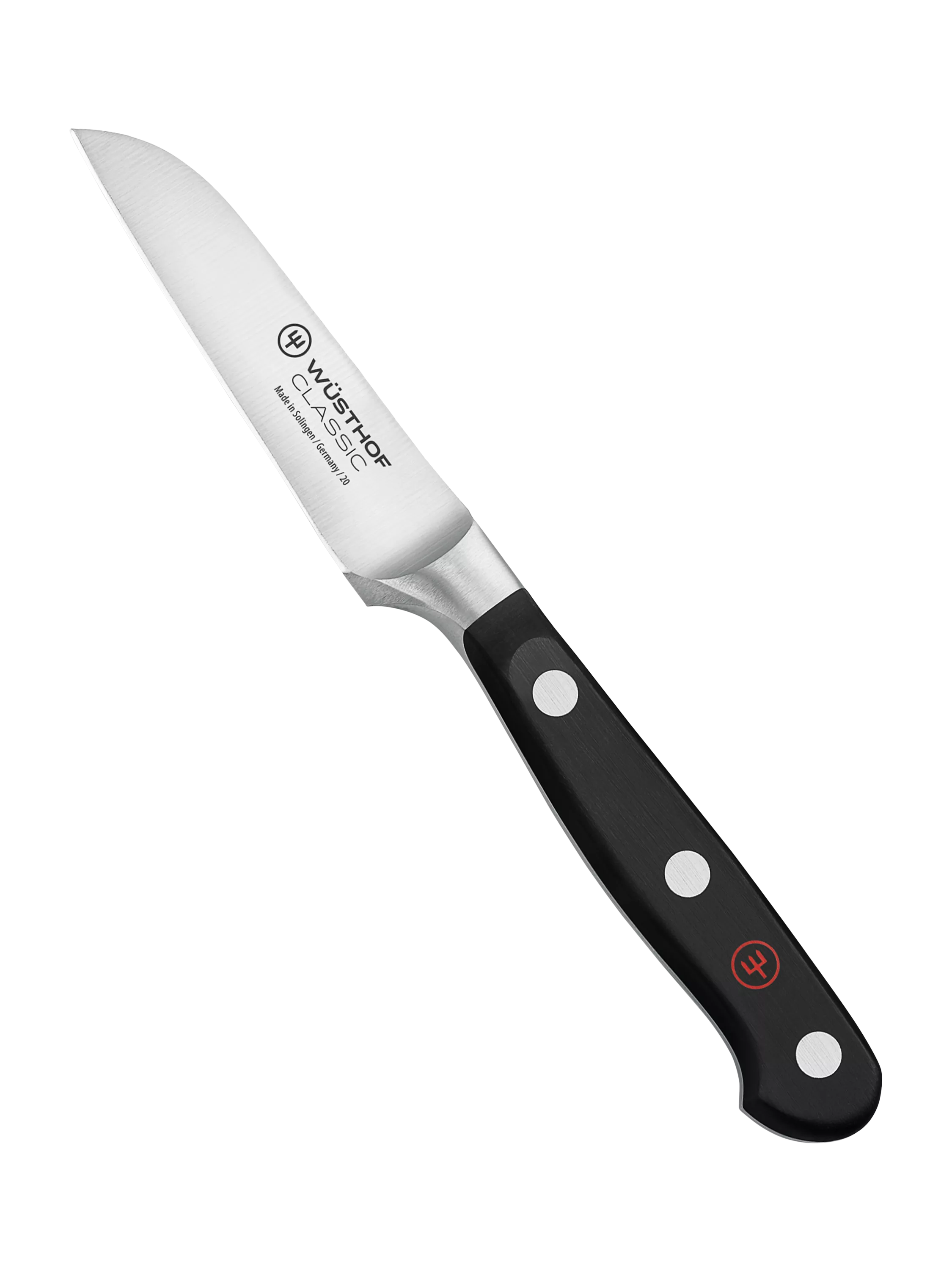 WÜSTHOF 8-piece knife block set with five knives and honing steel (British brand)