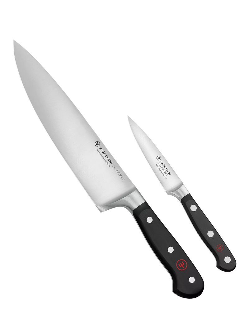 WÜSTHOF Classic chef's knife and paring knife starter set (British brand)