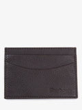 Barbour Amble leather cardholder in dark brown - British product