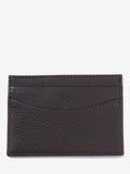 Barbour Amble leather cardholder in dark brown - British product