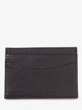 Barbour Amble leather cardholder in dark brown - British product