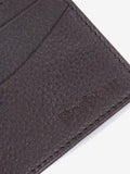Barbour Amble leather cardholder in dark brown - British product