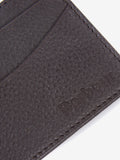 Barbour Amble leather cardholder in dark brown - British product