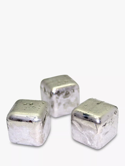 John Lewis Mixology Large Stainless Steel Ice Cubes Set of 6- Buy online at McGrocer