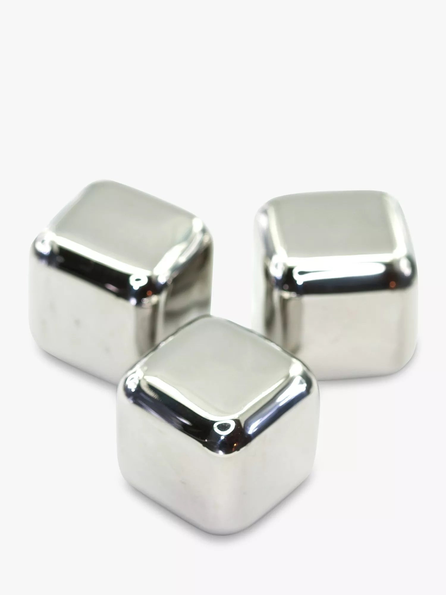 Mixology stainless steel ice cubes set of 6, imported from the UK