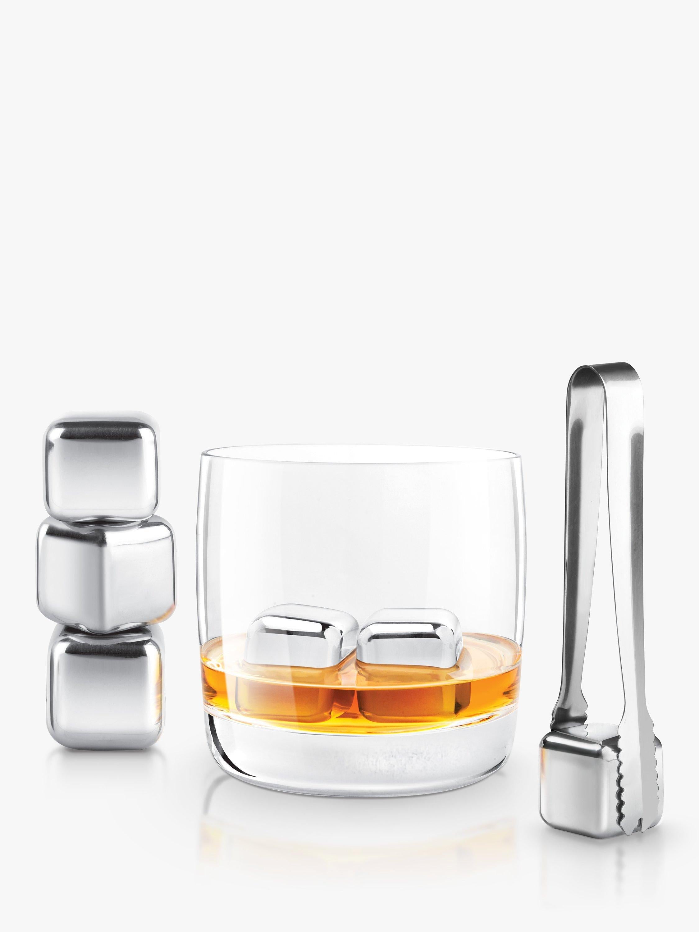 Mixology stainless steel ice cubes set of 6, imported from the UK