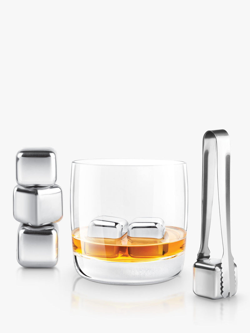 Mixology stainless steel ice cubes set of 6, imported from the UK