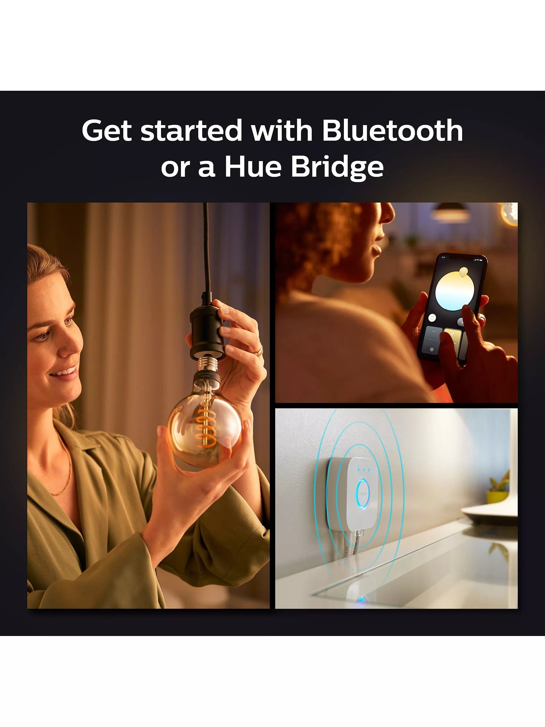 Philips Hue G125 white ambiance smart bulb, UK version