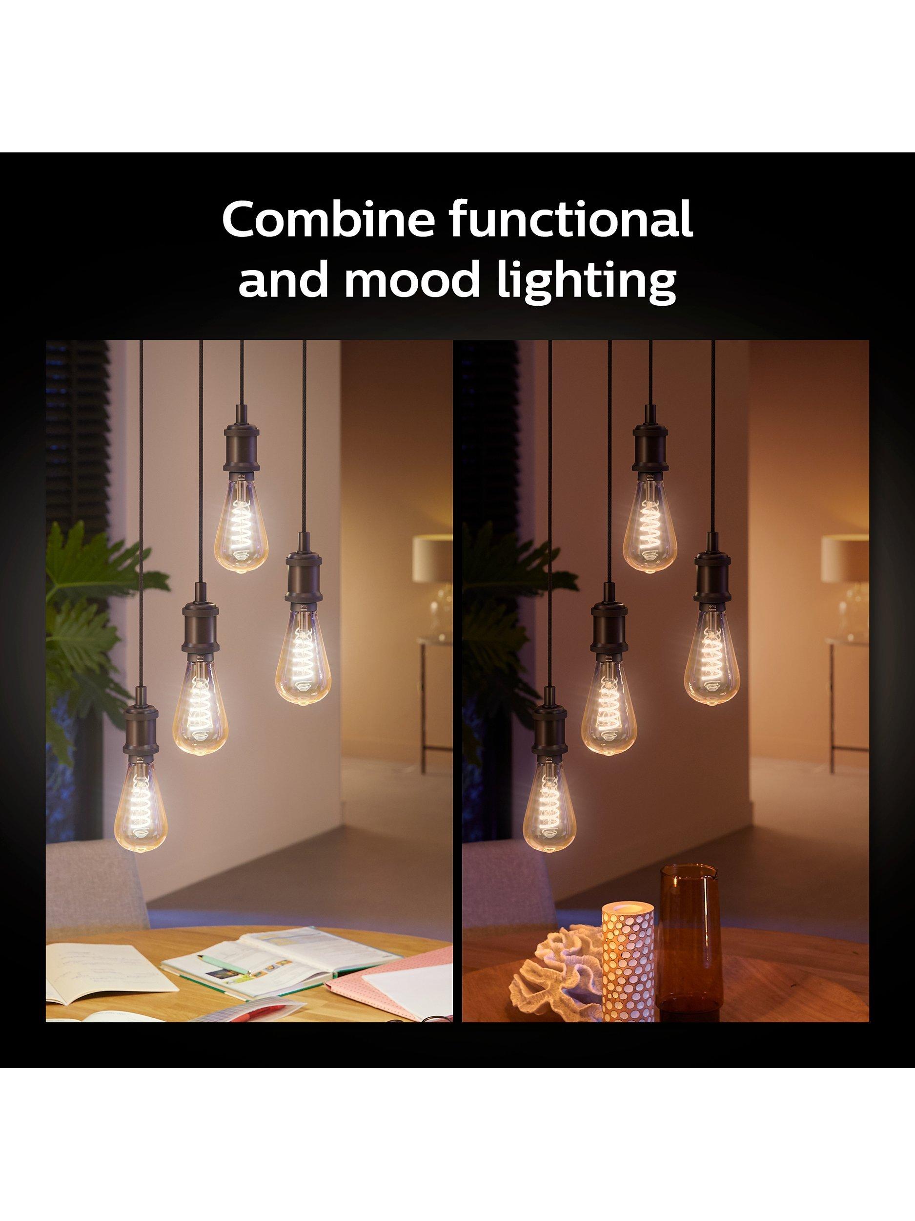Philips Hue ST72 filament smart LED bulb 7W E27, imported from the UK