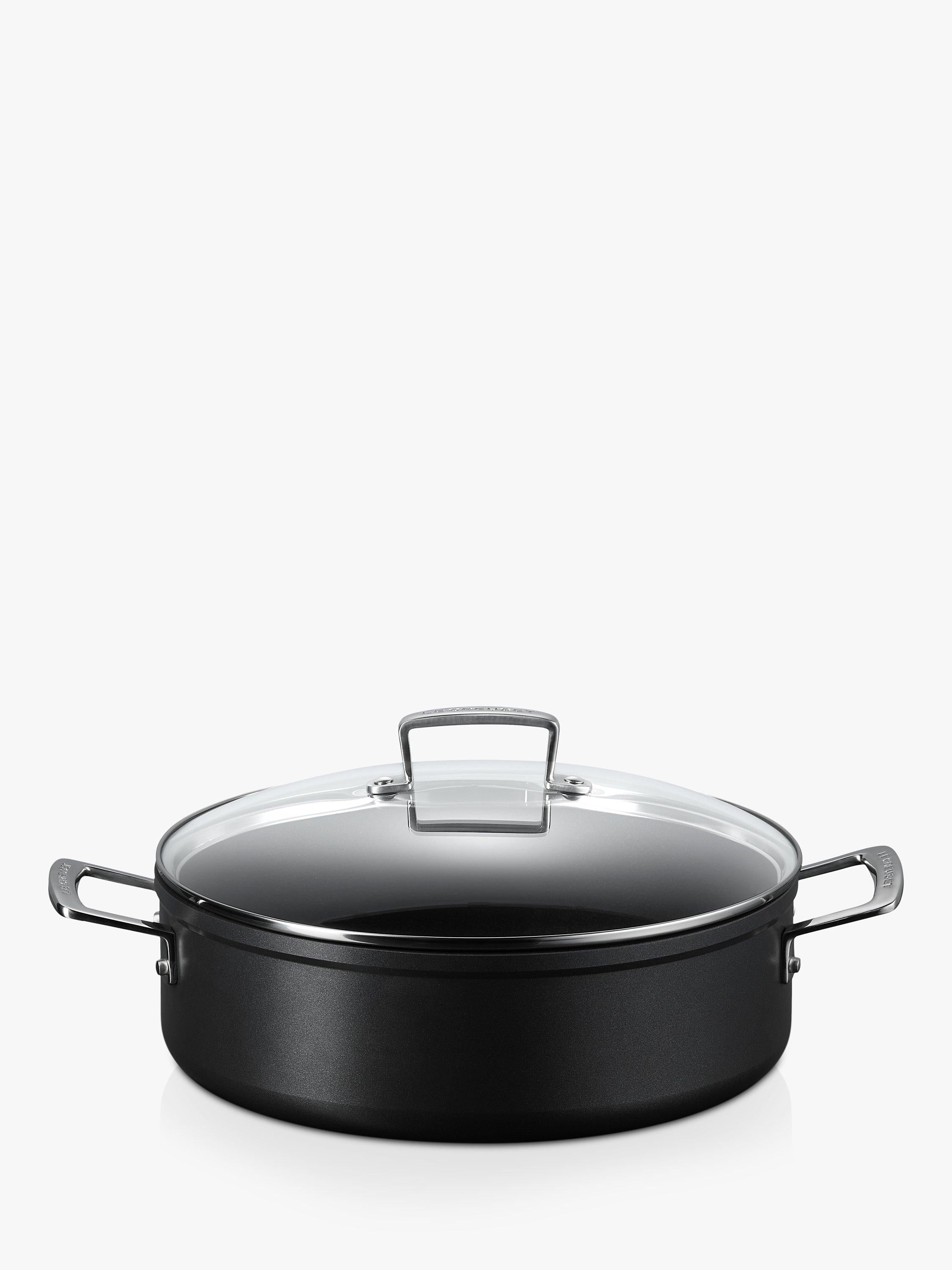 Le Creuset toughened non-stick sauteuse pan with glass lid 28cm, UK version
