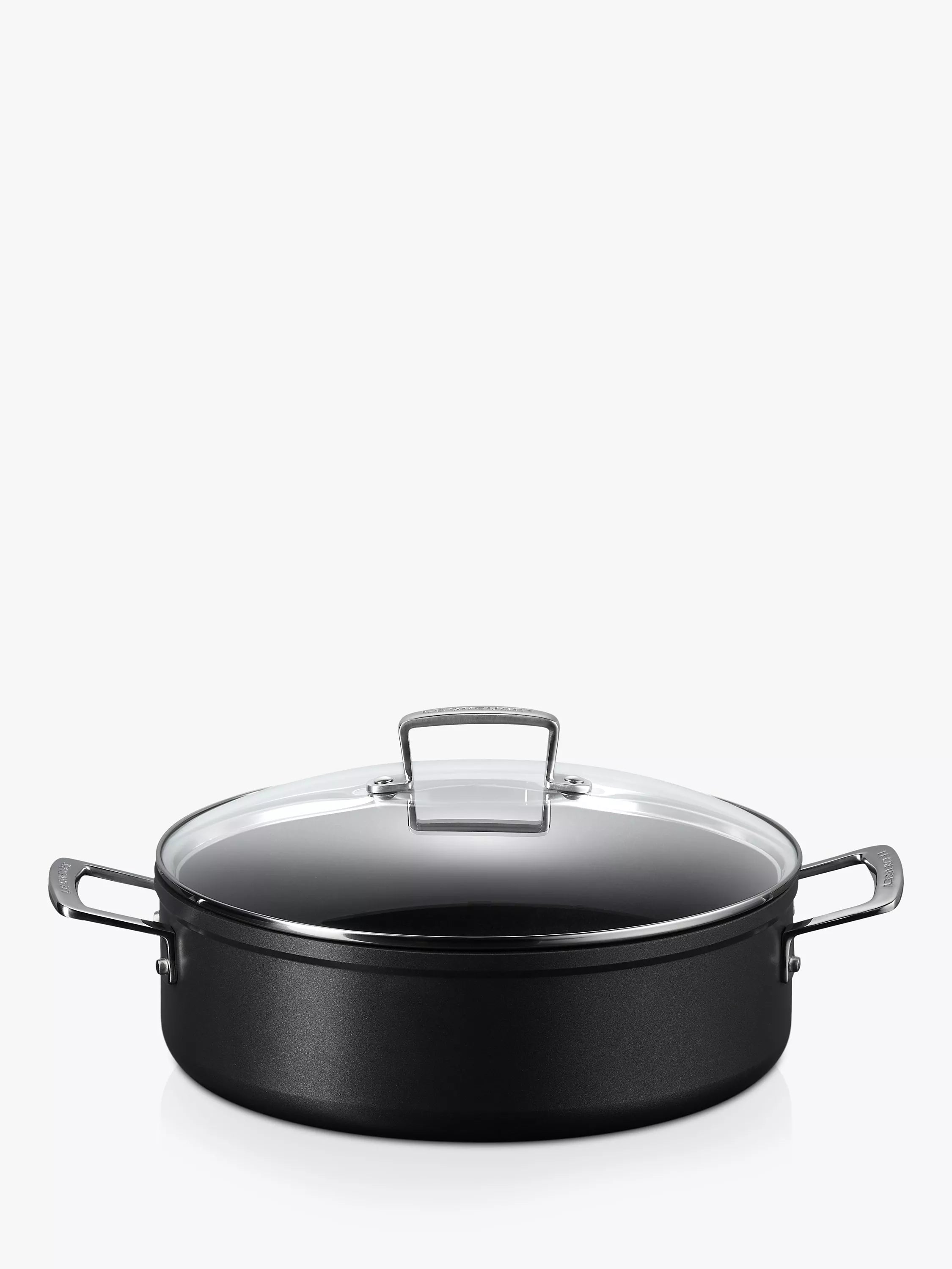 Le Creuset toughened non-stick sauteuse pan with glass lid 28cm, UK version