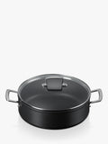 Le Creuset toughened non-stick sauteuse pan with glass lid 28cm, UK version
