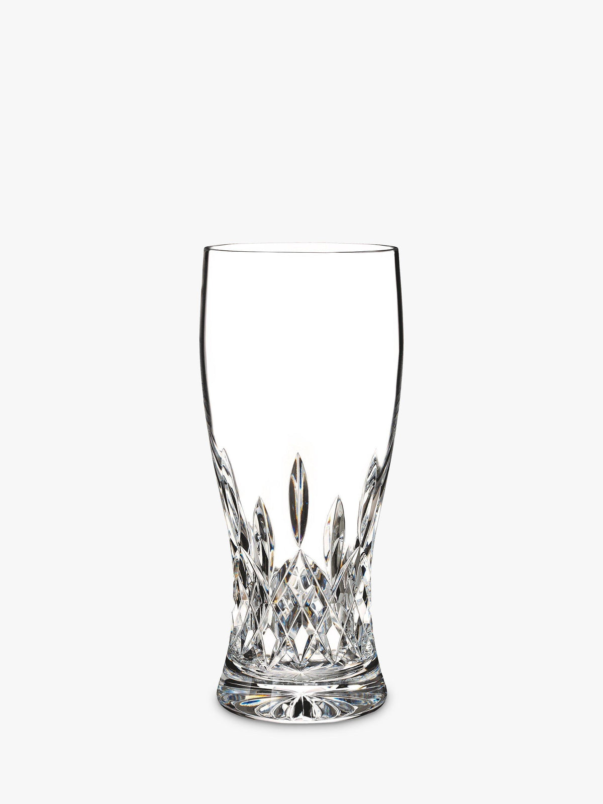 Crystal Cut Glass Beer Glass 570ml for Beers, Ales, and Lagers