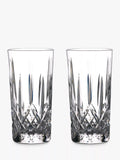 Waterford Crystal gin highball glasses Lismore cut clear set of 2 400ml (British brand)