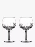 Waterford Lismore cut glass balloon gin glasses, set of 2, 550ml (British brand)
