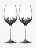 Waterford Crystal Lismore Essence Cut Glass Balloon Wine Goblets Set Of 2 660Ml Clear
