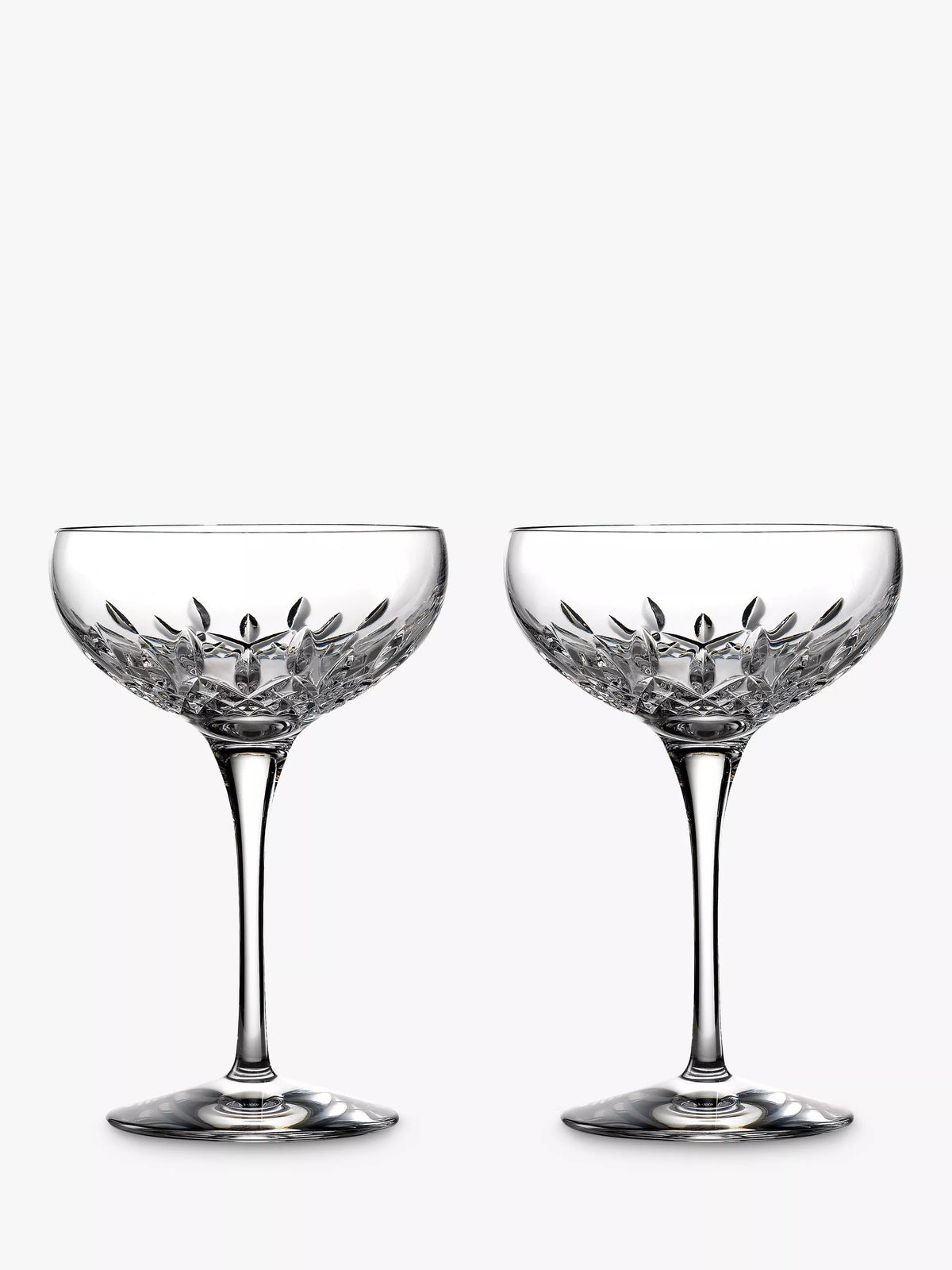 Waterford Lismore Essence champagne saucers 280ml set of 2, UK version