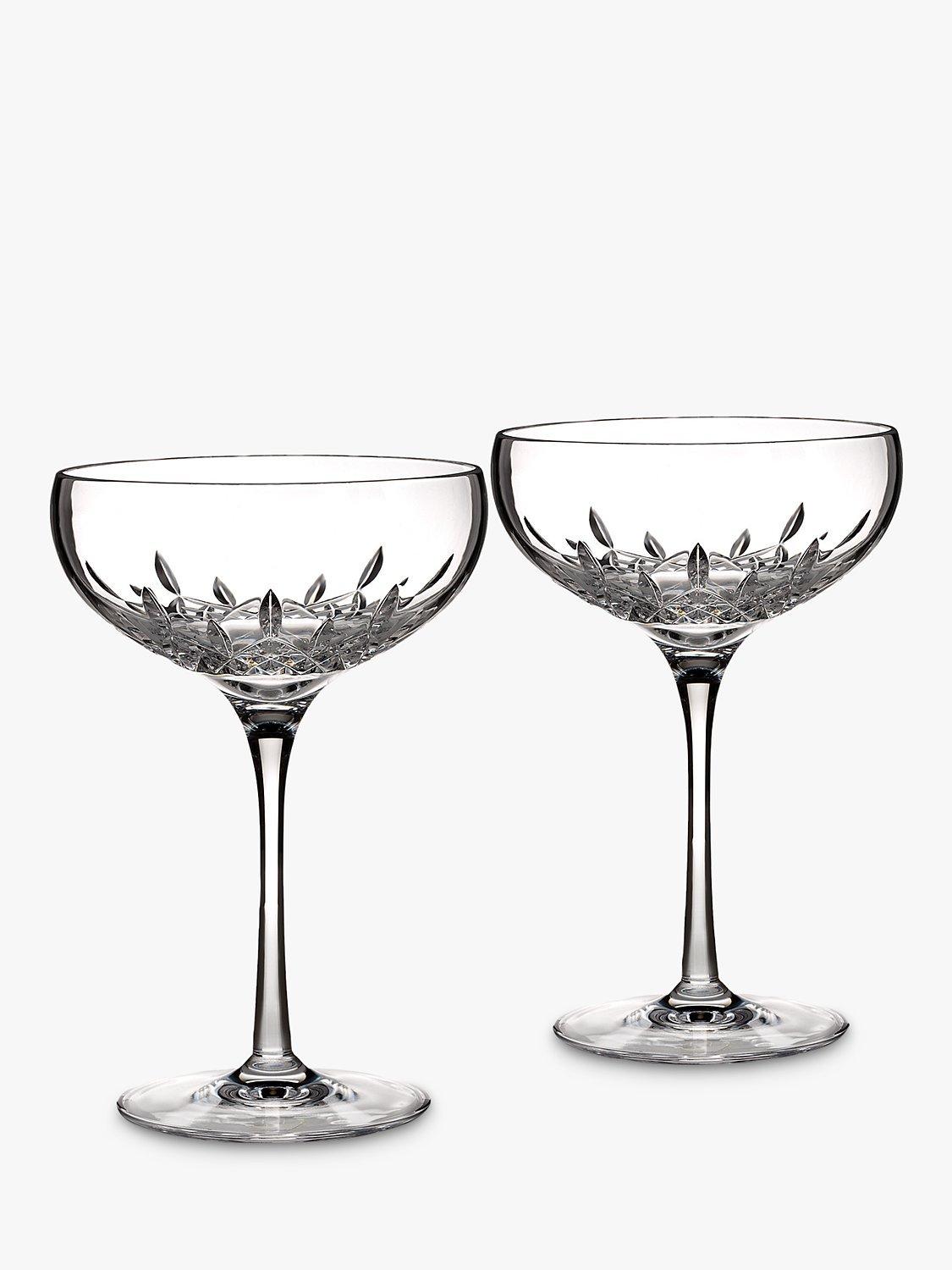 Waterford Lismore Essence champagne saucers 280ml set of 2, UK version