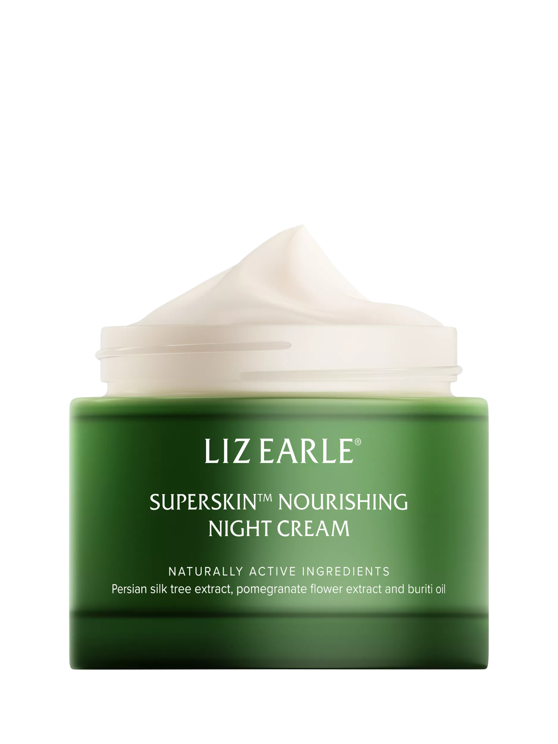 Nourishing night cream in a 50ml glass jar, UK version