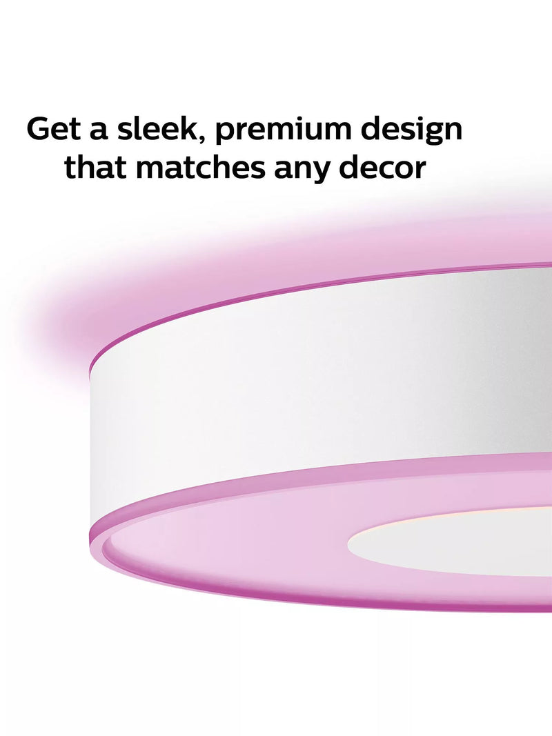 Philips Hue Xamento large white flush ceiling light (British brand)