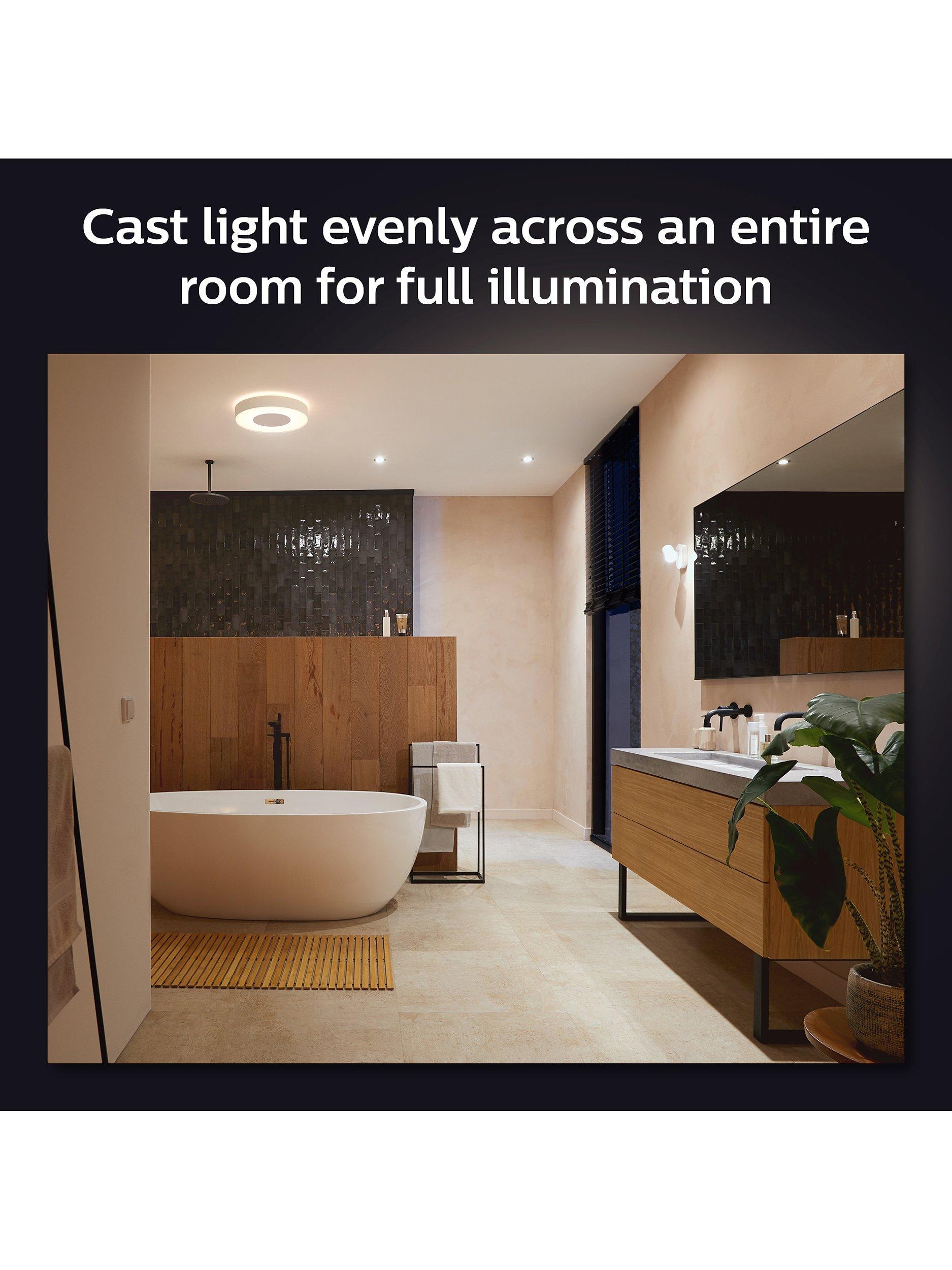 Philips Hue Xamento large white flush ceiling light (British brand)