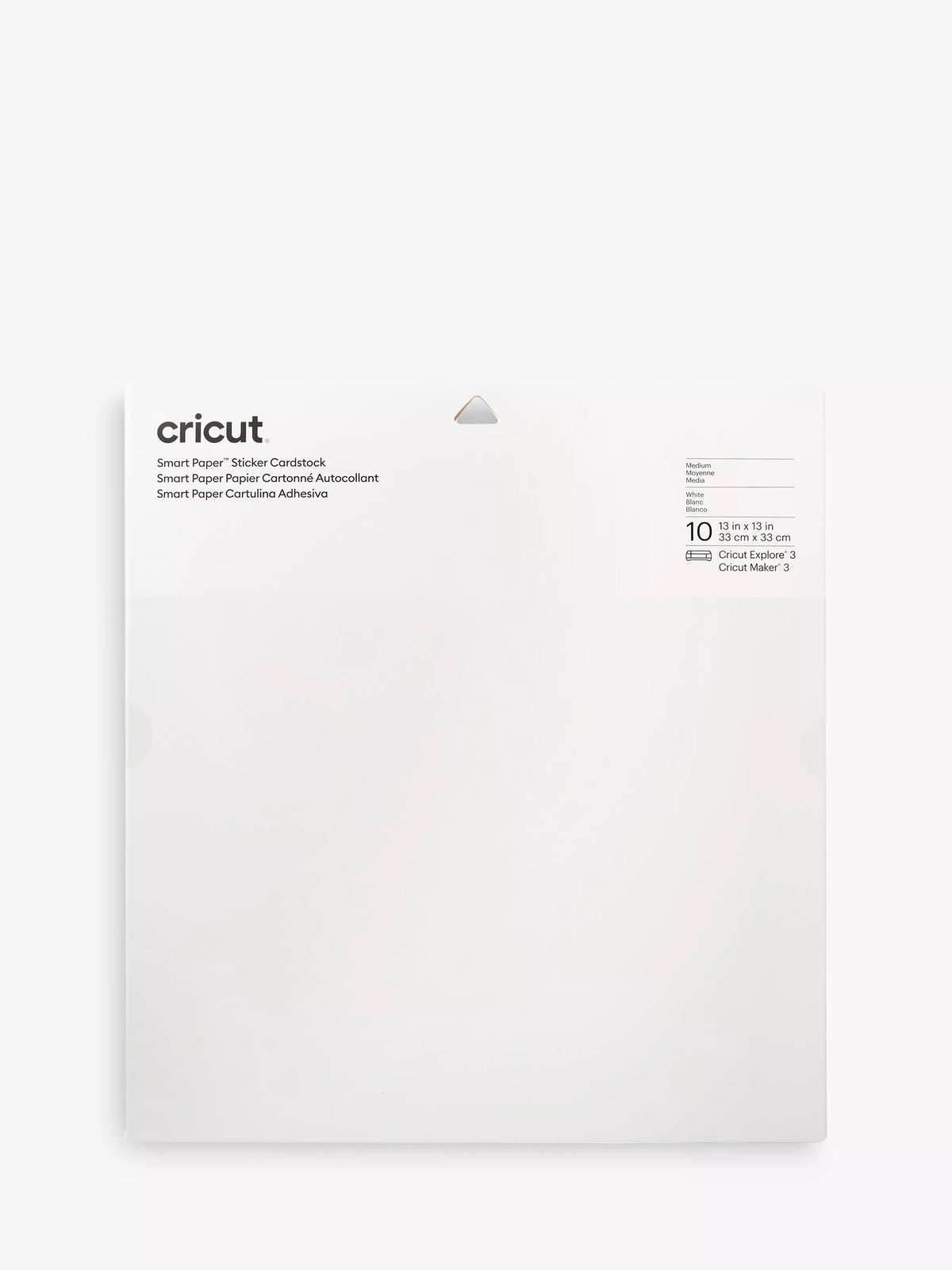 Cricut Smart Paper Sticker Cardstock pack of 10 13x13 inches - British product