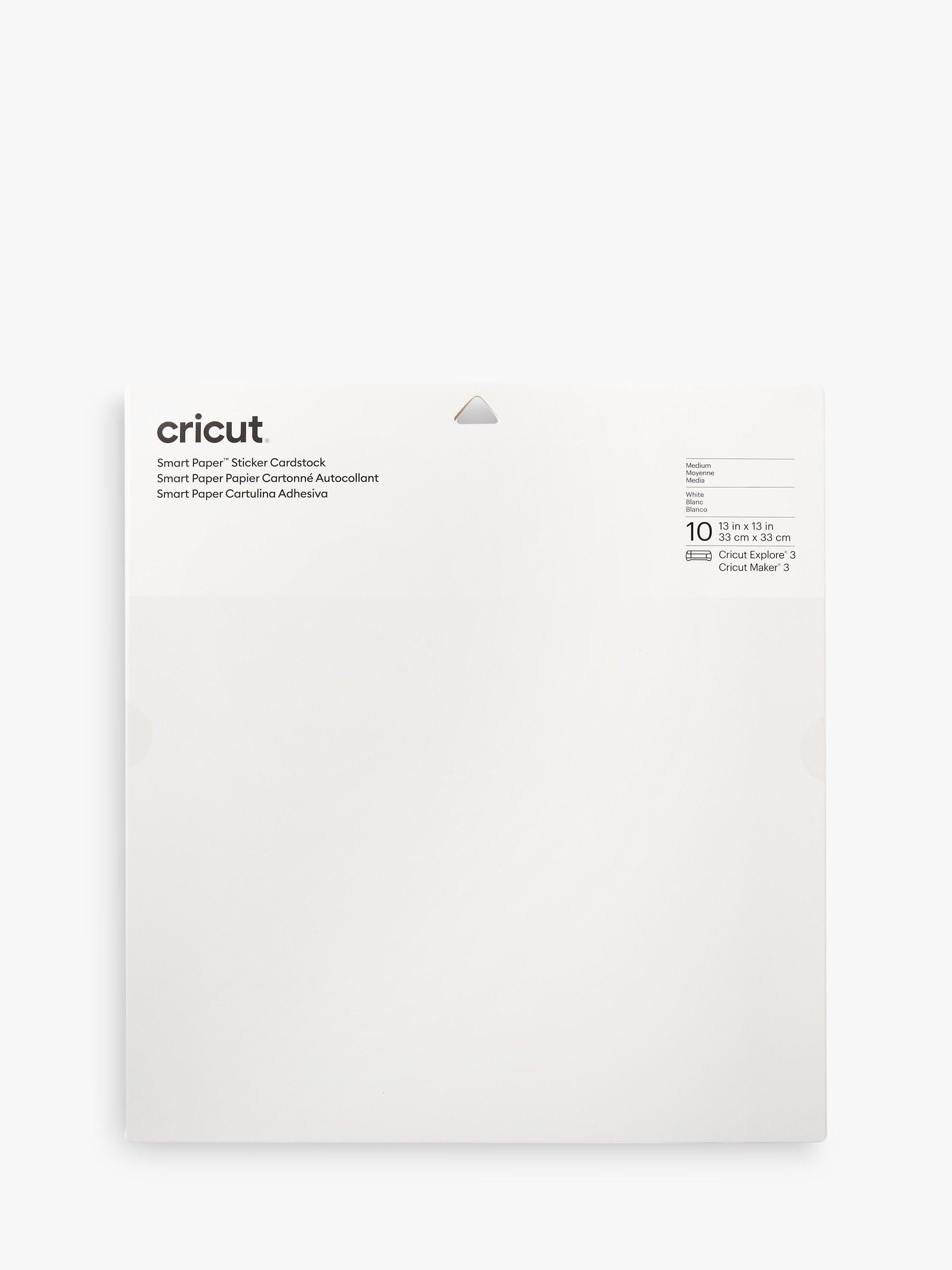 Cricut Smart Paper Sticker Cardstock pack of 10 13x13 inches - British product