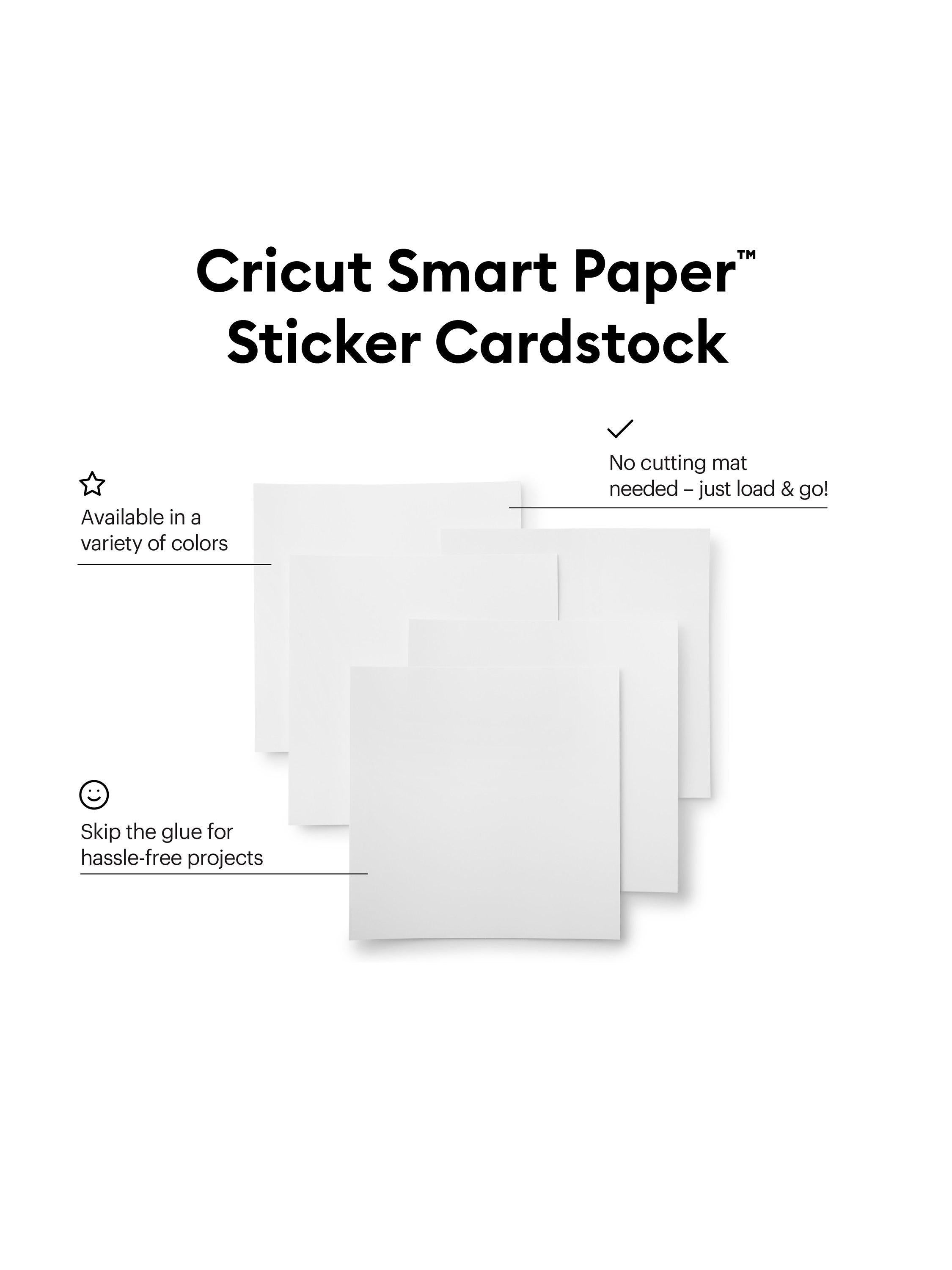 Cricut Smart Paper Sticker Cardstock pack of 10 13x13 inches - British product