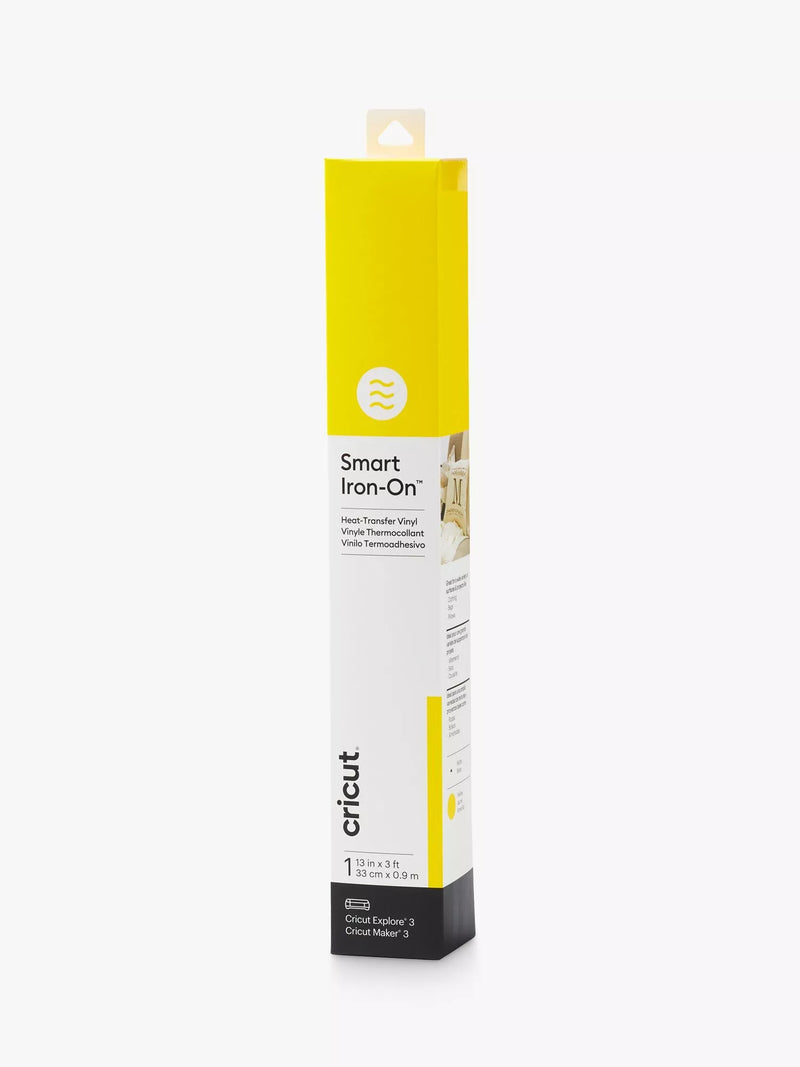 Cricut Smart Iron on Heat Transfer Vinyl, 13 inches x 3 ft, Yellow
